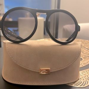 Chloe Marlow Black Oversized Sunglasses